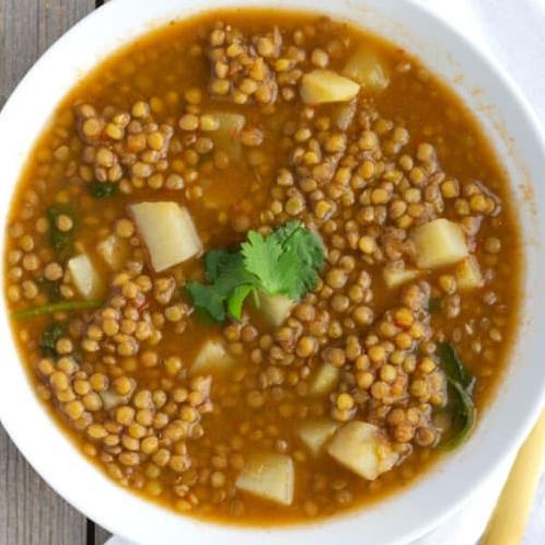  Who needs meat when you've got lentils? This soup is packed with protein and flavor.
