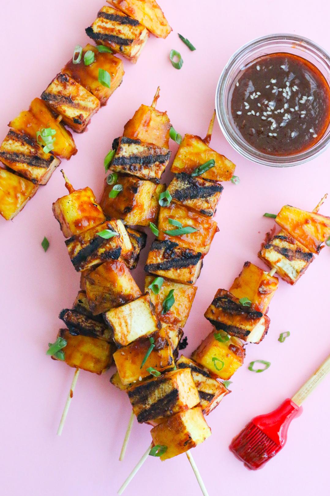  Who says kebabs have to be meat? These vegetarian skewers are packed with flavor