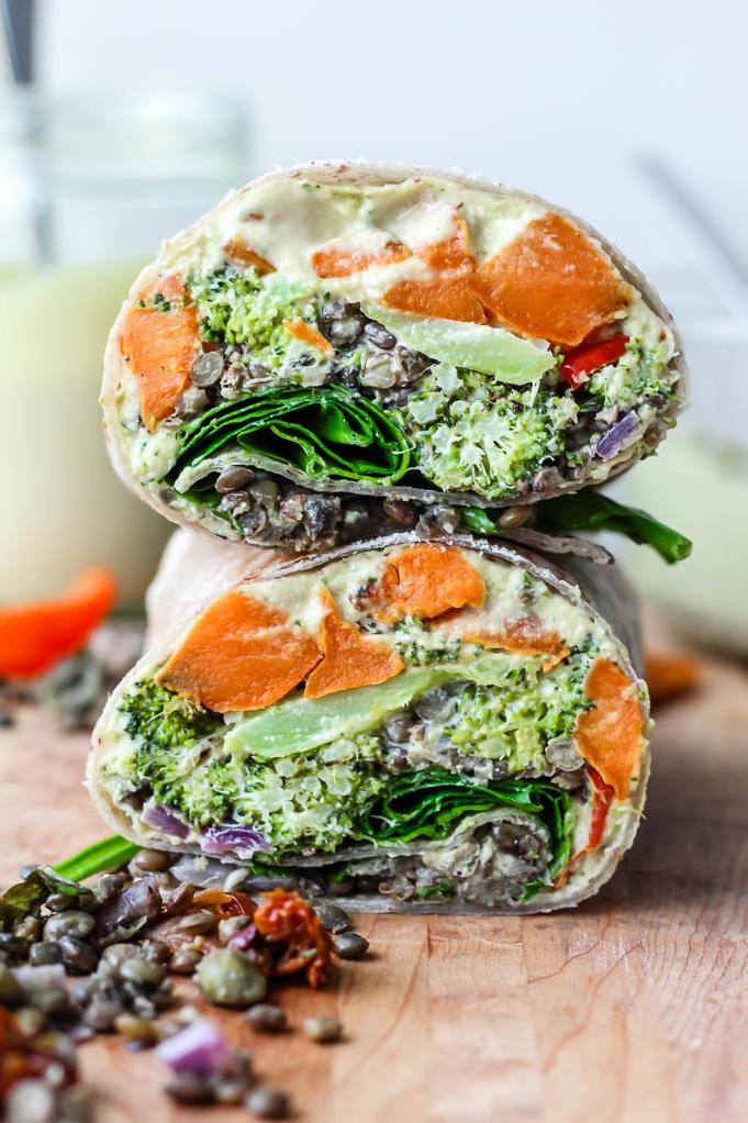  Who says you can't enjoy a healthy meal on-the-go? Try these wraps!
