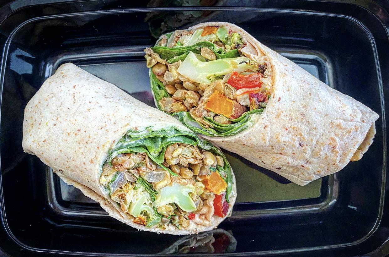  Wrap up some goodness with these Lentil and Roasted Vegetable Wraps.