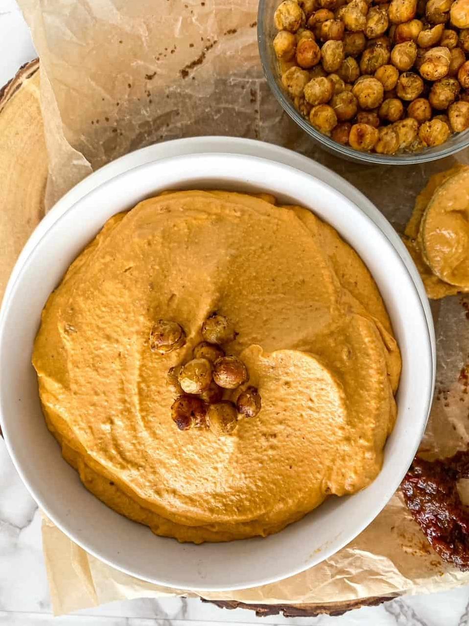  You'll love the creamy texture of this hummus and the smoky heat that lingers on your tongue.